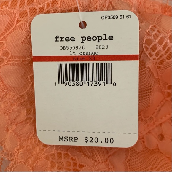 NWT Free People Galloon Lace Halter Bra XS - Picture 3 of 3